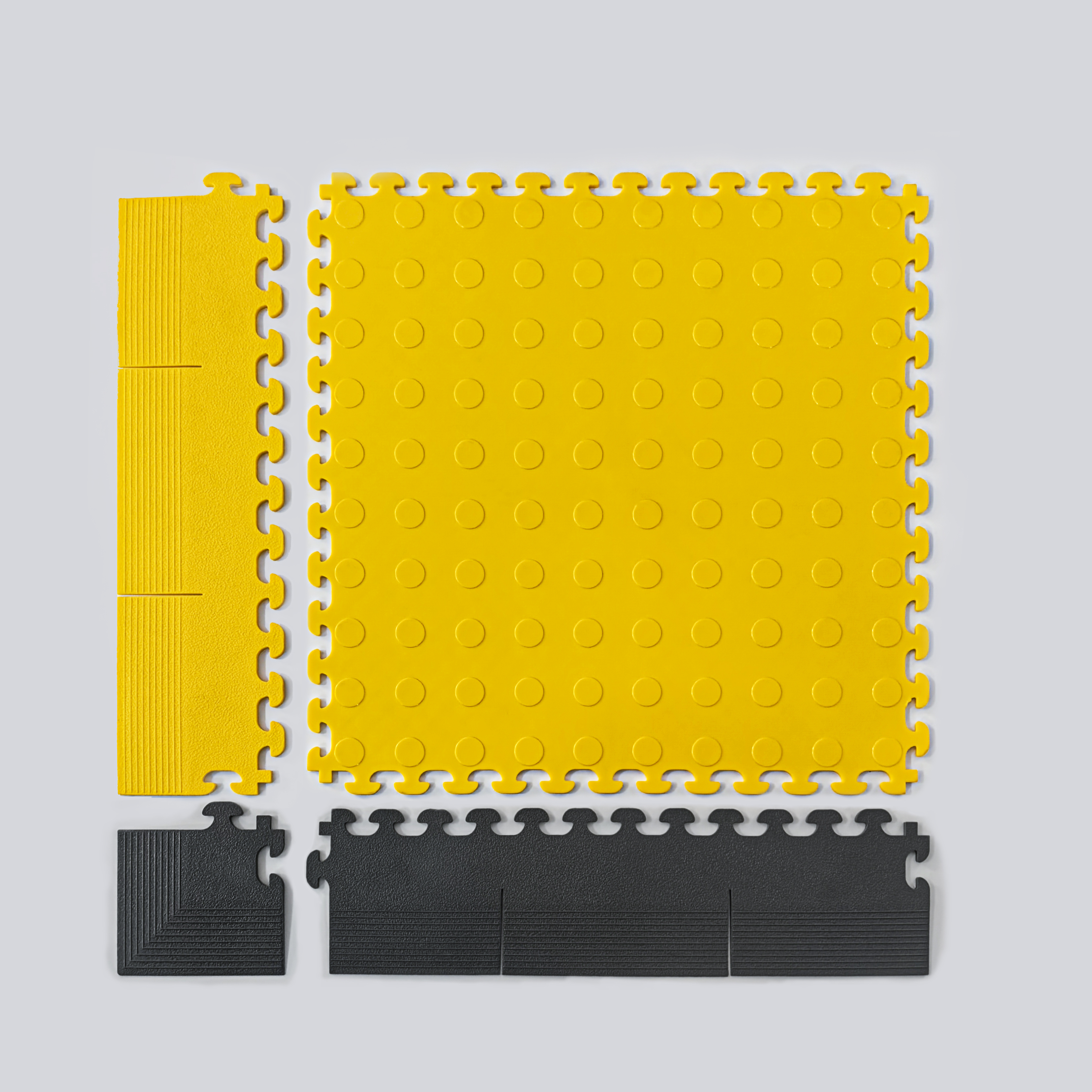 Moon Interlock Coin Grain Soft PVC Mats