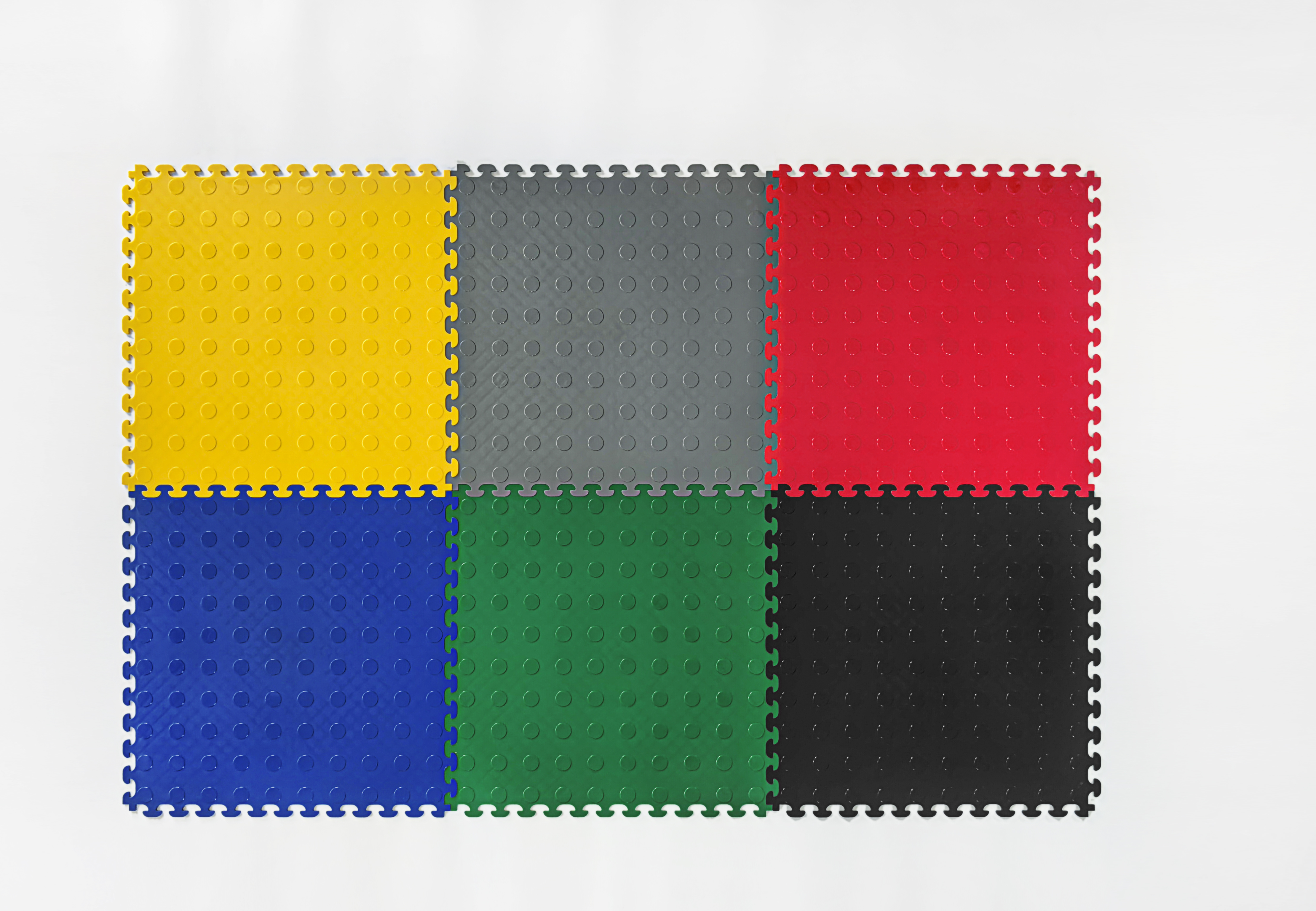 Moon Interlock Coin Grain Soft PVC Mats